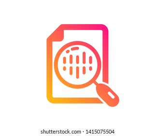 Diagram chart icon. Analytics graph sign. Market analytics symbol. Classic flat style. Gradient analytics chart icon. Vector
