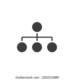 Diagram Chart Icon Black and White Vector Graphic