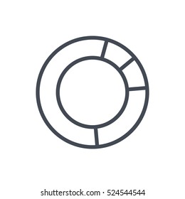 Diagram Chart Icon Line Outlined Vector Business