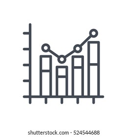 Diagram Chart Icon Line Outlined Vector Business