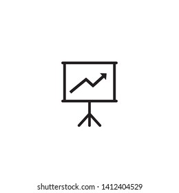 Diagram chart icon in trendy flat style. Vector