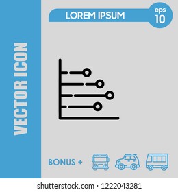 Diagram chart icon vector
