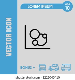 Diagram chart icon vector