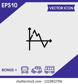 Diagram chart icon vector