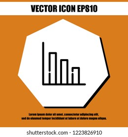 Diagram chart icon vector