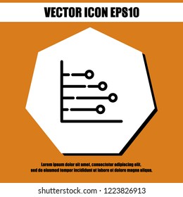 Diagram chart icon vector