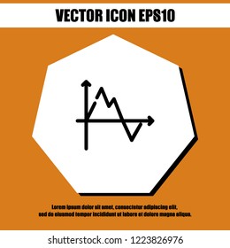 Diagram chart icon vector
