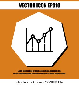 Diagram chart icon vector