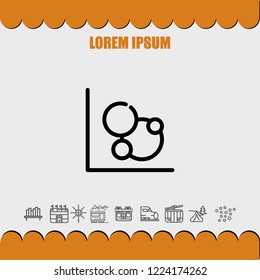 Diagram chart icon vector