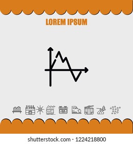 Diagram chart icon vector