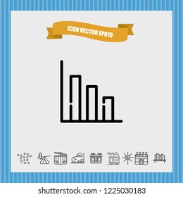Diagram chart icon vector