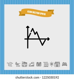 Diagram chart icon vector