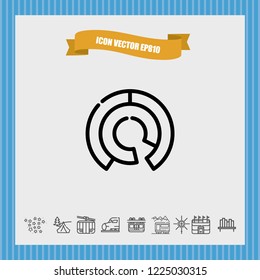 Diagram chart icon vector