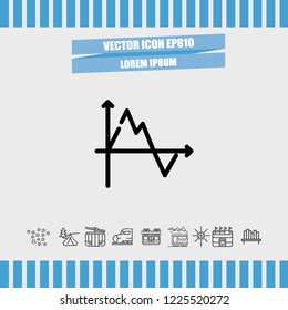 Diagram chart icon vector