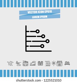 Diagram chart icon vector