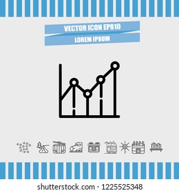 Diagram chart icon vector