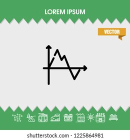Diagram chart icon vector