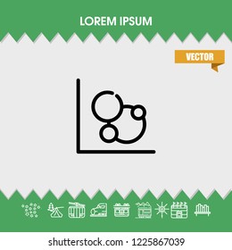 Diagram chart icon vector