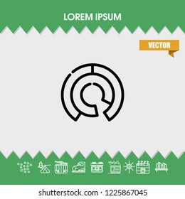 Diagram chart icon vector