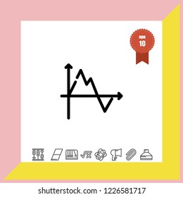 Diagram chart icon vector