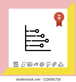 Diagram chart icon vector