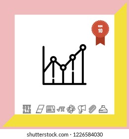 Diagram chart icon vector