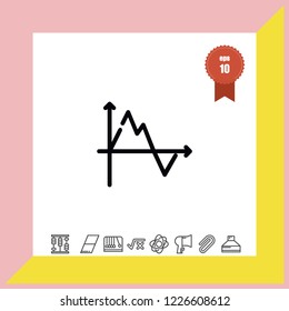 Diagram chart icon vector