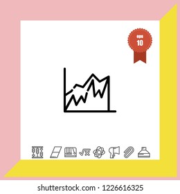 Diagram chart icon vector