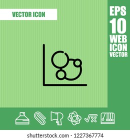 Diagram chart icon vector
