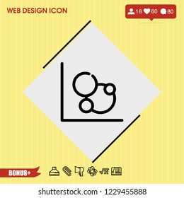 Diagram chart icon vector