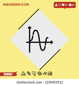 Diagram chart icon vector
