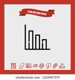 Diagram chart icon vector