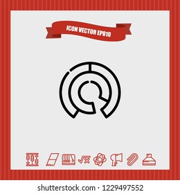 Diagram chart icon vector