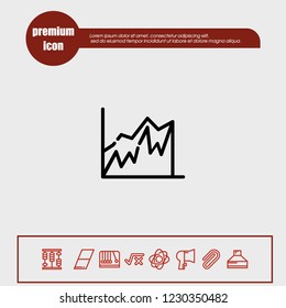 Diagram chart icon vector
