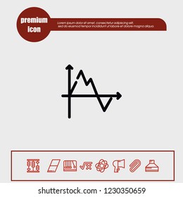 Diagram chart icon vector