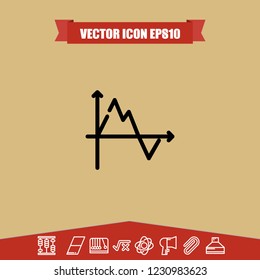 Diagram chart icon vector