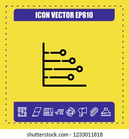 Diagram chart icon vector