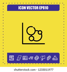 Diagram chart icon vector