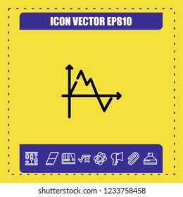 Diagram chart icon vector