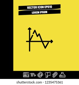 Diagram chart icon vector
