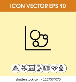 Diagram chart icon vector