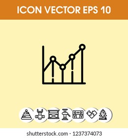 Diagram chart icon vector