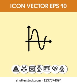 Diagram chart icon vector