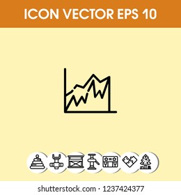 Diagram chart icon vector