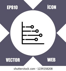 Diagram chart icon vector