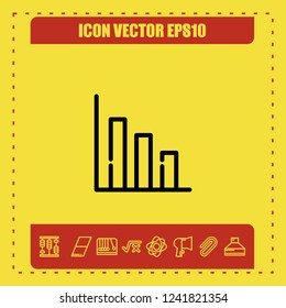 Diagram chart icon vector