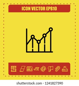 Diagram chart icon vector