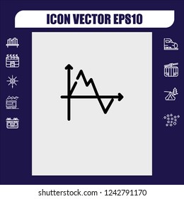 Diagram chart icon vector