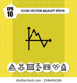 Diagram chart icon vector
