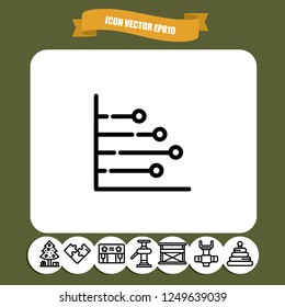 Diagram chart icon vector